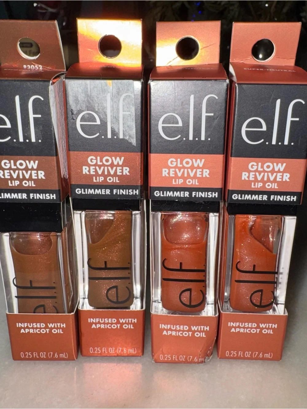 Glow reviver lip oil glimmer - set of 4